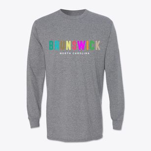 Brunswick North Carolina Color Pop Classic Long Sleeve T-Shirt