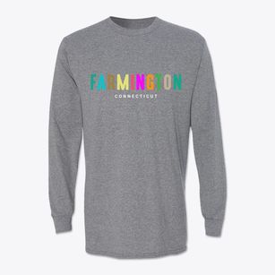 Farmington Connecticut Color Pop Classic Long Sleeve T-Shirt