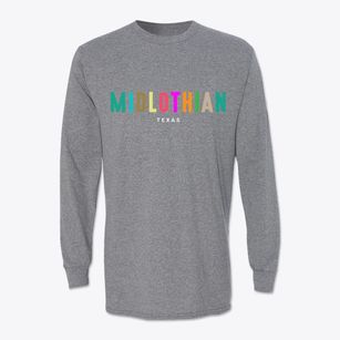 Midlothian Texas Color Pop Classic Long Sleeve T-Shirt