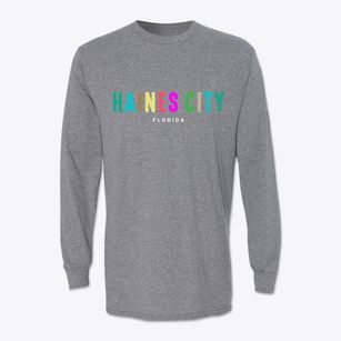 Haines City Florida Color Pop Classic Long Sleeve T-Shirt