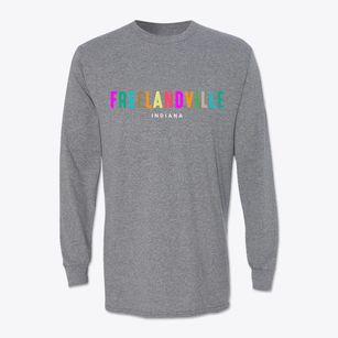 Freelandville Indiana Color Pop Classic Long Sleeve T-Shirt