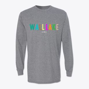 Wall Lake Iowa Color Pop Classic Long Sleeve T-Shirt