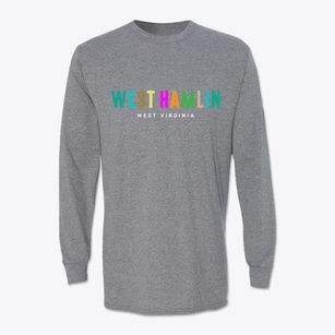 West Hamlin West Virginia Color Pop Classic Long Sleeve T-Shirt