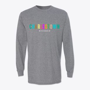 Charlestown Wisconsin Color Pop Classic Long Sleeve T-Shirt