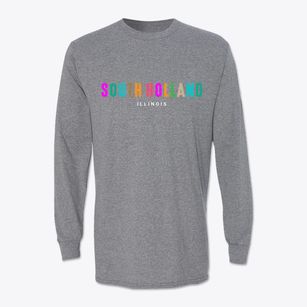South Holland Illinois Color Pop Classic Long Sleeve T-Shirt
