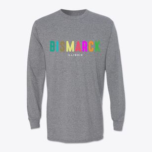 Bismarck Illinois Color Pop Classic Long Sleeve T-Shirt