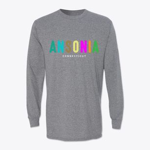 Ansonia Connecticut Color Pop Classic Long Sleeve T-Shirt