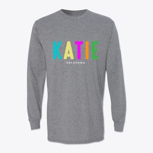 Katie Oklahoma Color Pop Classic Long Sleeve T-Shirt
