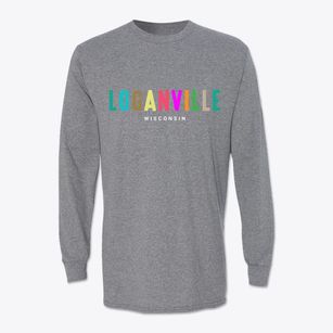 Loganville Wisconsin Color Pop Classic Long Sleeve T-Shirt