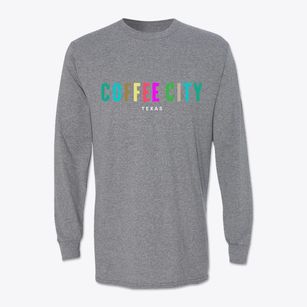 Coffee City Texas Color Pop Classic Long Sleeve T-Shirt