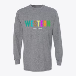Western Nebraska Color Pop Classic Long Sleeve T-Shirt