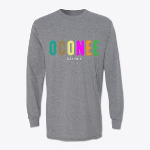 Oconee Illinois Color Pop Classic Long Sleeve T-Shirt