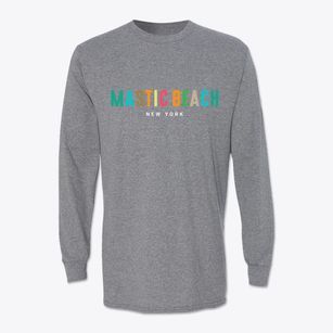 Mastic Beach New York Color Pop Classic Long Sleeve T-Shirt