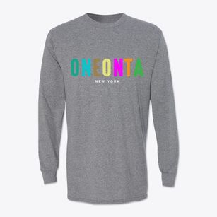 Oneonta New York Color Pop Classic Long Sleeve T-Shirt