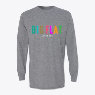 Big Flat Arkansas Color Pop Classic Long Sleeve T-Shirt