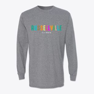 Russellville Illinois Color Pop Classic Long Sleeve T-Shirt