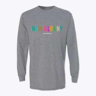 New Albany Kansas Color Pop Classic Long Sleeve T-Shirt
