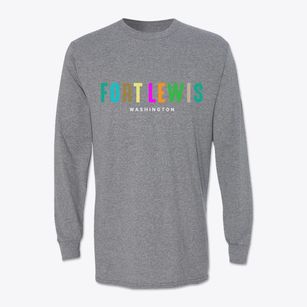 Fort Lewis Washington Color Pop Classic Long Sleeve T-Shirt