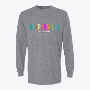Diaperville Wisconsin Color Pop Classic Long Sleeve T-Shirt
