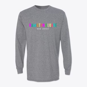 Hamilton Square New Jersey Color Pop Classic Long Sleeve T-Shirt