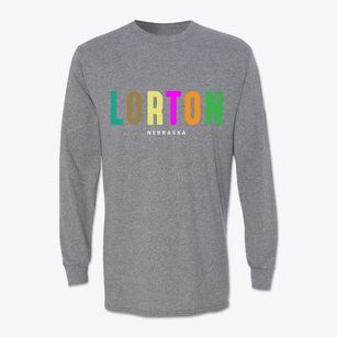 Lorton Nebraska Color Pop Classic Long Sleeve T-Shirt