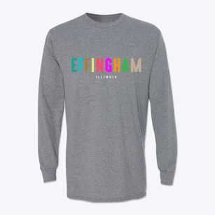 Effingham Illinois Color Pop Classic Long Sleeve T-Shirt