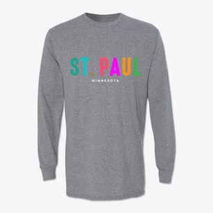 St. Paul Minnesota Color Pop Classic Long Sleeve T-Shirt