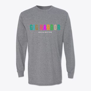 Gig Harbor Washington Color Pop Classic Long Sleeve T-Shirt