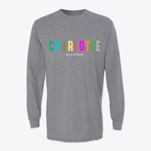 Charlotte Michigan Color Pop Classic Long Sleeve T-Shirt