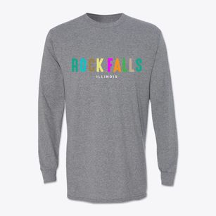 Rock Falls Illinois Color Pop Classic Long Sleeve T-Shirt