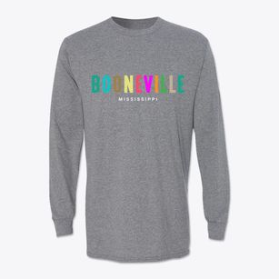 Booneville Mississippi Color Pop Classic Long Sleeve T-Shirt