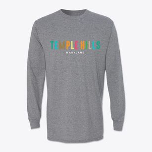 Temple Hills Maryland Color Pop Classic Long Sleeve T-Shirt