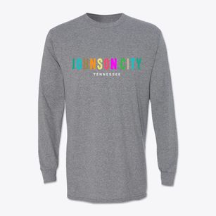 Johnson City Tennessee Color Pop Classic Long Sleeve T-Shirt