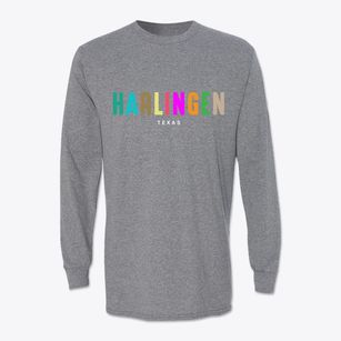 Harlingen Texas Color Pop Classic Long Sleeve T-Shirt