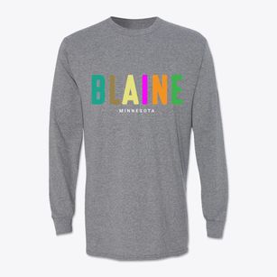 Blaine Minnesota Color Pop Classic Long Sleeve T-Shirt