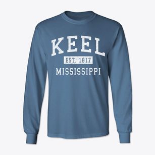 Keel Mississippi Classic Established Classic Long Sleeve T-Shirt