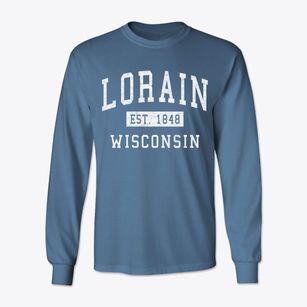 Lorain Wisconsin Classic Established Classic Long Sleeve T-Shirt