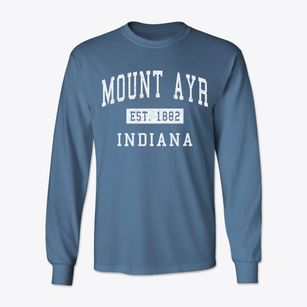 Mount Ayr Indiana Classic Established Classic Long Sleeve T-Shirt