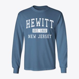Hewitt New Jersey Classic Established Classic Long Sleeve T-Shirt