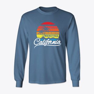 Mckinleyville California Palm Tree Sunset Classic Long Sleeve T-Shirt