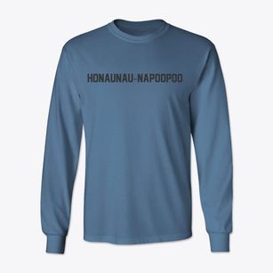 Honaunau-napoopoo Hawaii Classic Block Classic Long Sleeve T-Shirt