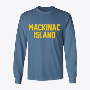 Mackinac Island Michigan Classic Block Classic Long Sleeve T-Shirt