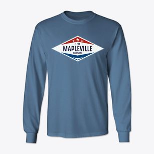 Mapleville Maryland Diamond Star Classic Long Sleeve T-Shirt
