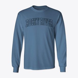 Rocky River Ohio Trendy Block Classic Long Sleeve T-Shirt