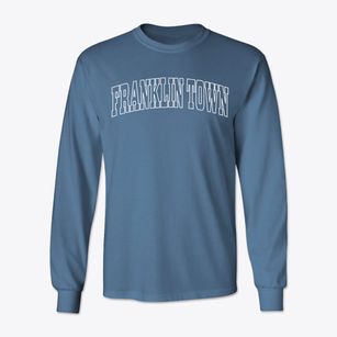 Franklin Town Massachusetts Trendy Block Classic Long Sleeve T-Shirt
