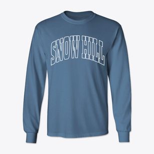 Snow Hill North Carolina Trendy Block Classic Long Sleeve T-Shirt