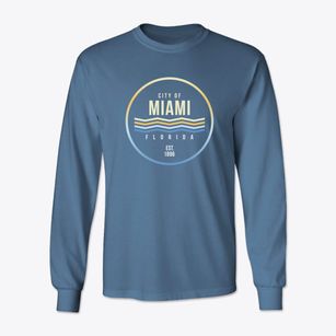 Miami Florida Color Fade Classic Long Sleeve T-Shirt