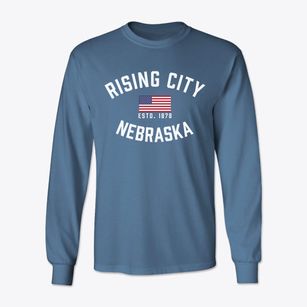 Rising City Nebraska Patriot Classic Long Sleeve T-Shirt