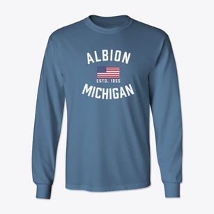 Albion Michigan Patriot Classic Long Sleeve T-Shirt