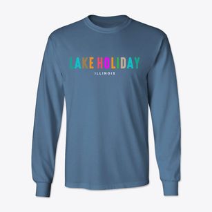 Lake Holiday Illinois Color Pop Classic Long Sleeve T-Shirt
